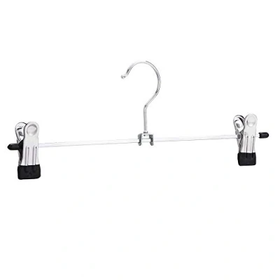 Abbildung von Amazon Basics Hosen und Rockbügel aus Metall, mit Clips, 20er Pack, Verchromt