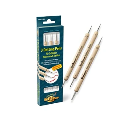 Abbildung von Schipper 605020892 Malen nach Zahlen 3 Dotting Pen&#039;s doppelseitig, die Alternative zum Pinsel, geeignet für jedes Gemälde