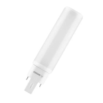 Abbildung von OSRAM Dulux D/E 13 LED Lampe für G24Q 1 Sockel, 6 Watt, 600 Lumen, Warmweiß (3000K), rotierbar, Ersatz herkömmliches 13W Leuchtmittel