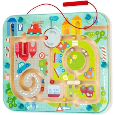 Abbildung von HABA Magnetspiel Stadtlabyrinth Brettspiel für Kinder, Größe: One Size, Multi coloured