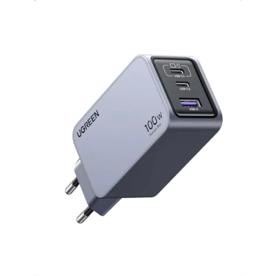 Abbildung von UGREEN USB C Ladegerät, Nexode 100W GaN Charger Mini Netzteil 3 Port Schnellladegerät PPS 45W Kompatibel Mit MacBook Pro/Air, iPad, iPhone 16 Pro Max, Galaxy S24 Ultra, S23, Dell XPS