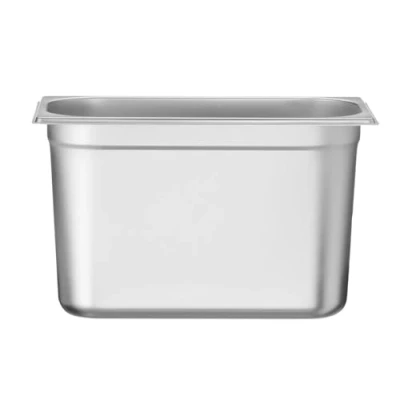 Abbildung von HENDI Gastronormbehälter, Temperaturbeständig von 40 bis 300C, Heissluftöfen Kühl und Tiefkühlschränken Chafing Dishes Bain Marie, 7,8L, GN 1/3, 325x176x(H)200mm, Edelstahl