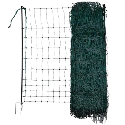 Abbildung von Kerbl Geflügelnetz PoultryNet 25 mtr., 106 cm Doppelspitze, grün, nicht elektrifizierbar 292279