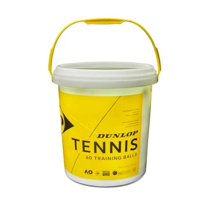 Abbildung von Dunlop Tennisball Training Gelb 60 Stück Eimer für Coaching und Trainingseinheiten