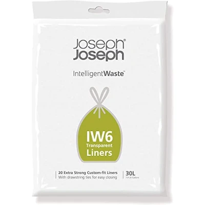 Abbildung von Joseph IW6 30 Liter Abfallsäcke, Müllbeutel (20er Pack) Transparent