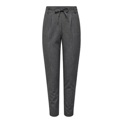 Abbildung von ONLY Onlpoptrash Elise EASY PANT Stoffhose, Damen, Größe: XLx30, Dark grey melange