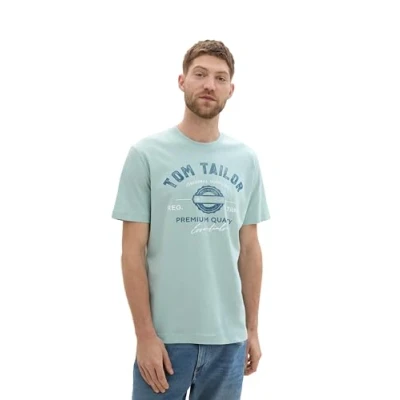 Abbildung von TOM Tailor MIT LOGO Tshirt print, Herren, Größe: XL, White moss