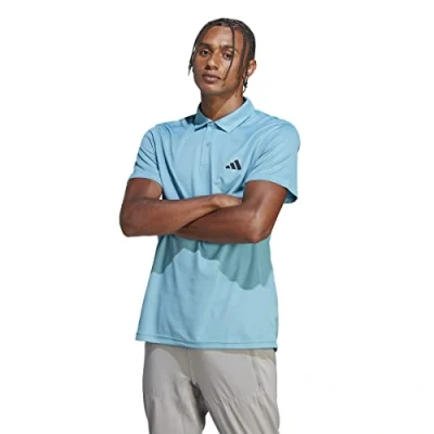 Abbildung von adidas Herren Train Essentials Training Polo Shirt, preloved Blue/Black, M