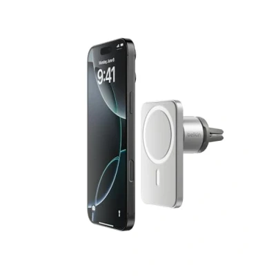 Abbildung von Belkin MagSafe Vent Mount Pro Handyhalterung für Auto, magnetische Handyhalterung, kompatibel mit iPhone 12, 12 Pro, Max, mini Serie