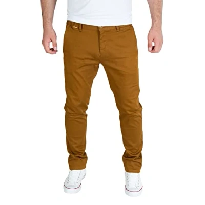 Abbildung von PITTMAN Andrew Herren Chino Hose Stretch Männer Chinohosen Slim Fit Baumwoll Herrenhosen, Braun (Toffee 181031), W32/L32