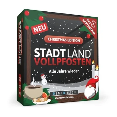 Abbildung von DENKRIESEN Stadt Land VOLLPFOSTEN® Das Kartenspiel Christmas Edition Alle Jahre Wieder.: Wieder
