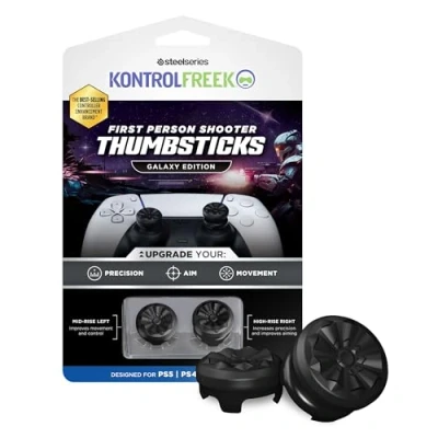 Abbildung von KontrolFreek FPS Freek Galaxy Black für Playstation 4 (PS4) und 5 (PS5) Performance Thumbsticks 1 High Rise, Mid Rise Schwarz