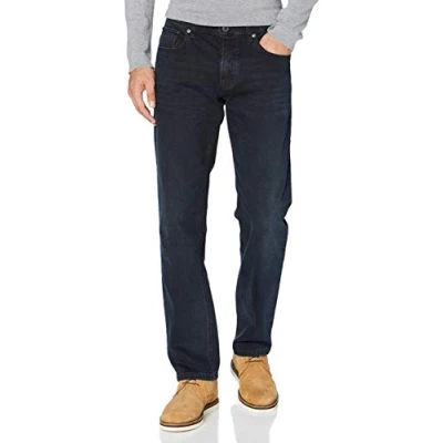 Abbildung von camel active Herren Relaxed Fit 5 Pocket Jeans mit leichten Used Effekten 30 Dunkelblau menswear 36/30