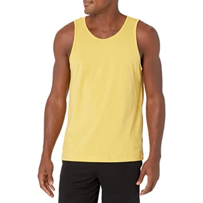 Abbildung von Amazon Essentials Herren Tanktop, Normale Passform, Gelb, L