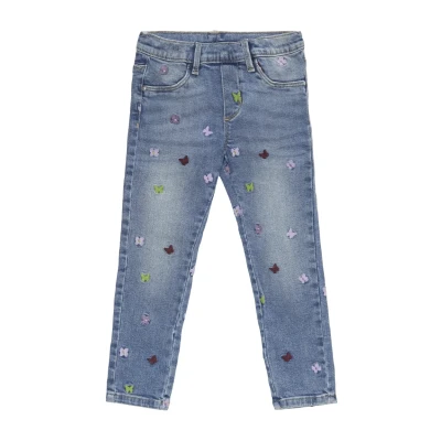 Abbildung von s.Oliver Taille Mihaute À Broderie Jeans Slim Fit für Kinder, Größe: 110, Blau