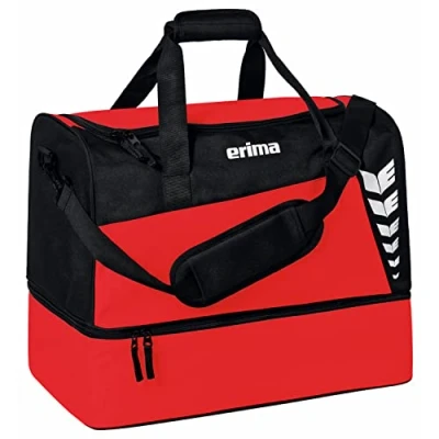 Abbildung von Erima Unisex Six Wings Sporttasche mit Bodenfach (7232311), rot/schwarz, M