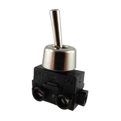 Abbildung von Wippschalter Ein/Aus Mit Befestigungsmutter Metall 250V 2A (1)