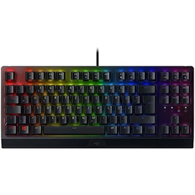 Abbildung von Razer BlackWidow V3 Tenkeyless (Green Switch) Mechanische Gaming Tastatur ohne Ziffernblock (Klickende Switches, Kompakt, Voll Programmierbare Tasten) QWERTZ DE Layout Schwarz