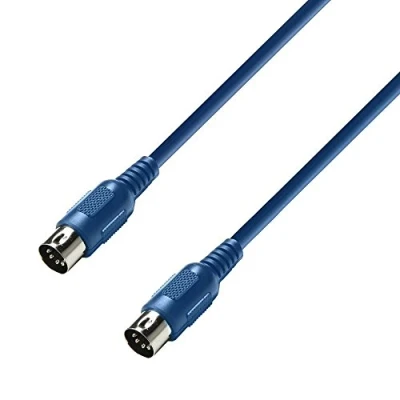 Abbildung von Adam Hall Cables 3 STAR MIDI 0300 BLU Midikabel 5 Pol m