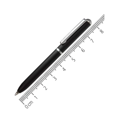 Abbildung von Online 43010/3D Miniatur Dreh Kugelschreiber Red mit Metallclip, D1 Standardmine Mini Kuli fürs Portemonnaie 8 cm Länge, passend für Geldbeutel, kleine Taschen unterwegs Schreibfarbe schwarz
