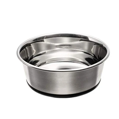 Abbildung von HUNTER EDELSTAHL Futternapf, für Hunde und Katzen, rutschhemmend, pflegeleicht, 1100 ml