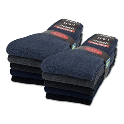 Abbildung von sockenkauf24 10 20 30 Paar Sportsocken Tennissocken Arbeitssocken Herren &amp; Damen Socken Baumwolle (47 50, Gemischt)