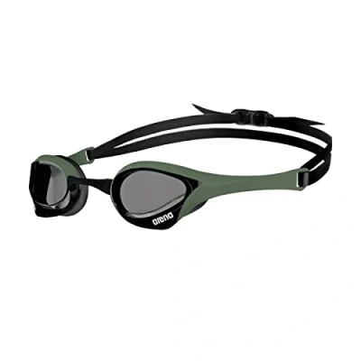 Abbildung von arena Cobra Ultra Swipe Unisex Wettkampfbrille für Erwachsene, Schwimmbrille mit Gebogenen Gläsern, Anti Beschlag, UV Schutz, 5 Austauschbare Nasenstege