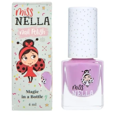 Abbildung von Miss Nella BUBBLE GUM abziehbarer Nagellack speziell für Kinder, lila, Peel Off Formel, ungiftig, wasserbasiert und geruchsneutral