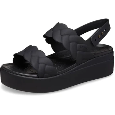 Abbildung von Crocs Herren Brooklyn Woven Upper LW Sandalen, Black/Black, 38/39 EU