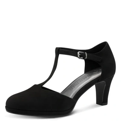 Abbildung von MARCO TOZZI Damen Pumps mit Riemen Vegan Elegant, Schwarz (Black), 39 EU