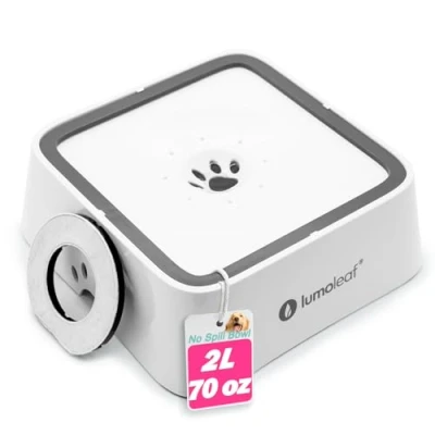Abbildung von LumoLeaf Wassernapf für Hunde, 2L, Anti Schwapp Fressnapf Hund Unterwegs mit Kohlefilter, Hundenapf Reise Trinknapf Wasserspender