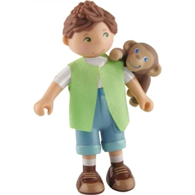 Abbildung von HABA Little Friends Julius UND Affen Puppe multicoloured für Kinder, Größe: One Size, Multi coloured