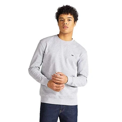 Abbildung von Lee Plain SWS Sweatshirt, Herren, Größe: Medium, Grey mele