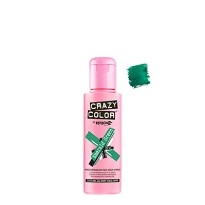 Abbildung von Renbow Crazy Color Semi Permanent Hair Dye emerald green 53 100 ml, 1er pack (1 x 115 g)