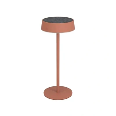 Abbildung von EGLO LED Solar Tischleuchte außen Simeri, kabellose Akku Tischlampe touch dimmbar, Solarlampe Outdoor aus Metall in Rot, warmweiß, neutralweiß, kaltweiß, IP54