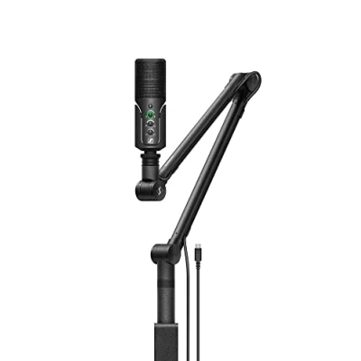 Abbildung von Sennheiser Profile Streaming Set mit USB C Mikrofon, Boom Arm integrierter Kabelführung, 3m Kabel und Mikrofon Aufbewahrungsbeutel Schwarz (700100)