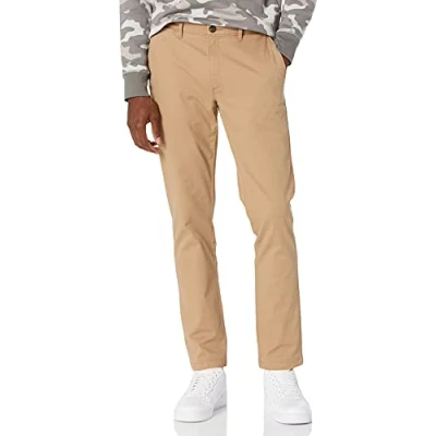 Abbildung von Amazon Essentials Herren Legere Stretch Chinohose mit Enger Passform, Pilzbraun, 29W / 29L
