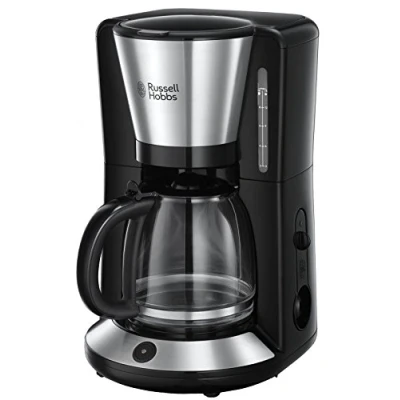 Abbildung von Russell Hobbs Kaffeemaschine [Brausekopf für optimale Extraktion&amp;Aroma] Adventure (max 10 Tassen, 1,25l Glaskanne, Warmhalteplatte, Abschaltautomatik, Tropf Stopp, 1100W) Filterkaffeemaschine 24010 56