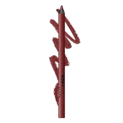 Abbildung von NYX Professional Makeup Lipliner, Mattes Finish, Kuss und farbecht sowie wischfest, Langanhaltend, Line Loud, 1 No Wine Ing