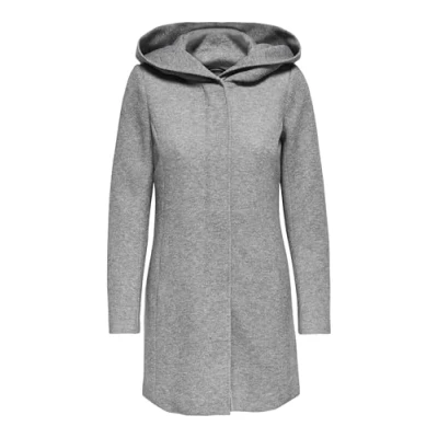 Abbildung von ONLY Onlsedona OTW NOOS Kurzmantel, Damen, Größe: Large, Light grey melange