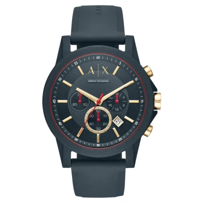 Abbildung von Armani Exchange Chronograph, Herren, Größe: One Size, Blau