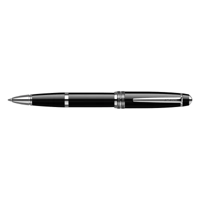 Abbildung von Cross Bailey Rollerball Selectip Pen (Schreibfarbe schwarz, Strichstärke M, in Premium Geschenkbox) Schwarz Lack chromplattiert, 1 Stück (1er Pack)
