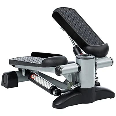 Abbildung von Ultrasport Swing Stepper, Hometrainer Stepper mit Trainingscomputer, Up Down für Einsteiger und Fortgeschrittene, kleiner kompakter Swingstepper Bein Po Training