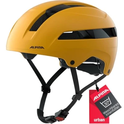 Abbildung von Alpina SOHO Extrem Robuster, Leichter &amp; Individuell Anpassbarer Urban Fahrradhelm Für Erwachsene, Burned Yellow matt, 51 56 cm