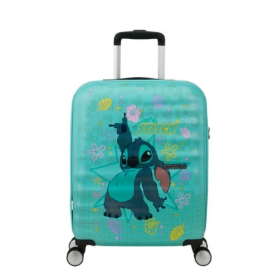 Abbildung von American Tourister Wavebreaker Disney Spinner 55/20 Tsa Fl Stitch Flower Koffer mit 4 Rollen