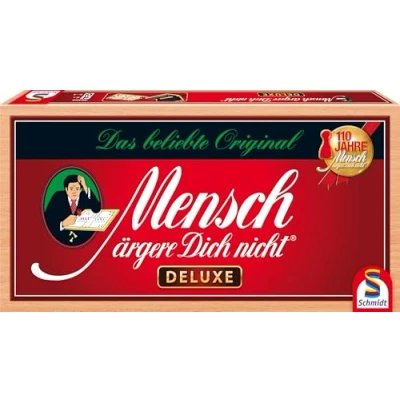Abbildung von Schmidt Spiele 49453 Mensch ärgere Dich Nicht Deluxe Version, Familienspiel, Mehrfarbig