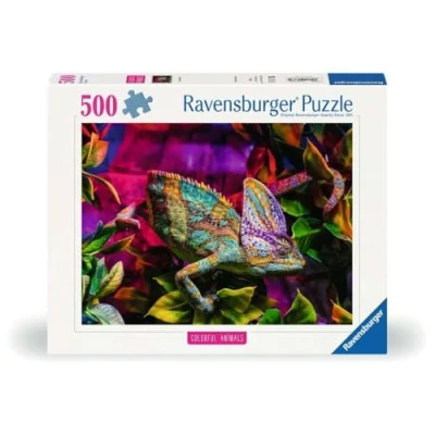 Abbildung von Ravensburger Puzzle 12001333 Colorful Animals Chamäleon 500 Teile für Erwachsene und Kinder ab 12 Jahren, buntes Tier