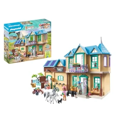 Abbildung von PLAYMOBIL Horses of Waterfall 71351 Ranch, magisches Wasserfall Paradies für Pferdefreunde, nachhaltiges Spielzeug Kinder ab 5 Jahren