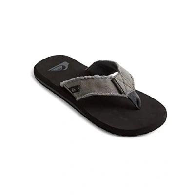 Abbildung von Quiksilver Monkey Abyss Zehentrenner, Herren, Größe: 46, Grey/black/brown Textil