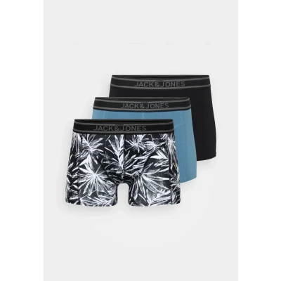 Abbildung von Jack &amp; Jones Jacrichard Trunks 3 PACK Panties, Herren, Größe: Small, Black/oceanview